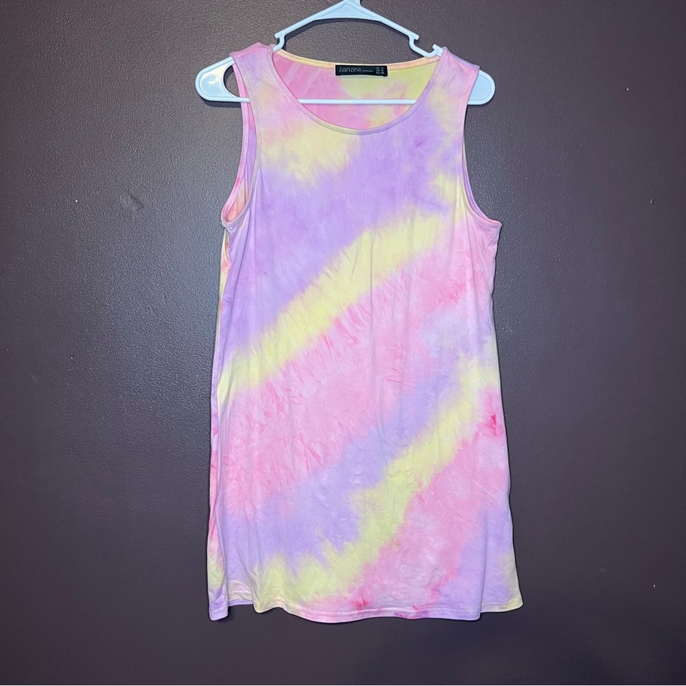 Zanzea tie dye shirt dress